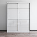 Aria 2 Door 59 Wide Modern High Gloss Wardrobe Armoire