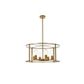 Aria 6 Light Pendant In Black 26 Inch