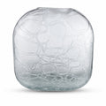 Aria Home Frosted Glass Vase Decorative Accent For Modern Decor