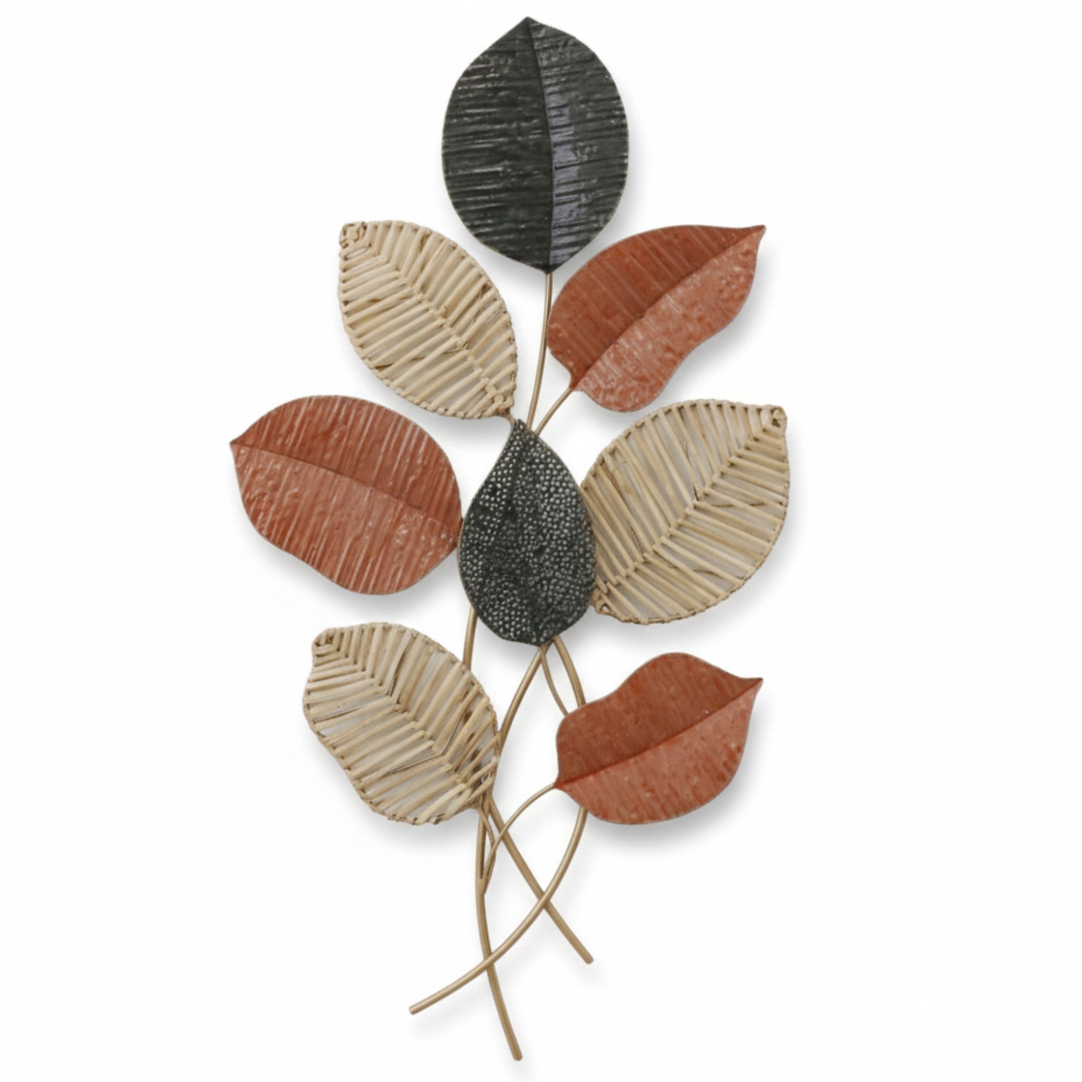Aria Home Metal Leaf Wall Art D Cor Modern Nature Sculpture Various Sizes