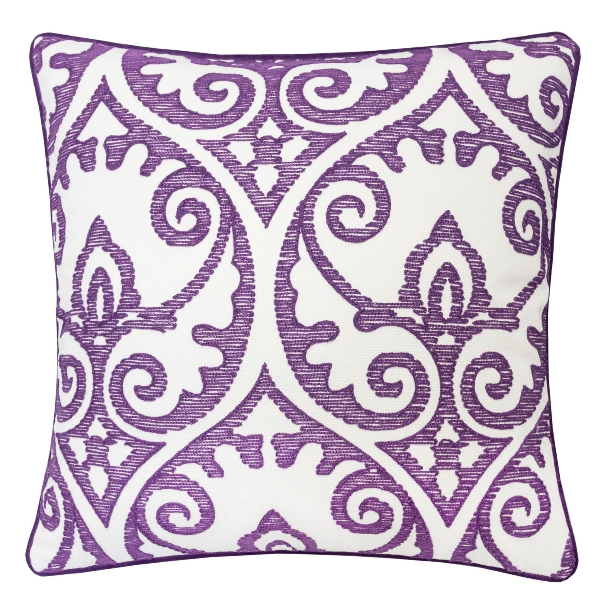 Aria Swirls 20 Square Decorative Throw Pillow