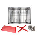 Ariel 26 Stainless Steel 15Mm Radius Single Bowl 16 Gauge Undermount Kitchen Sink Complete Combo Accessories