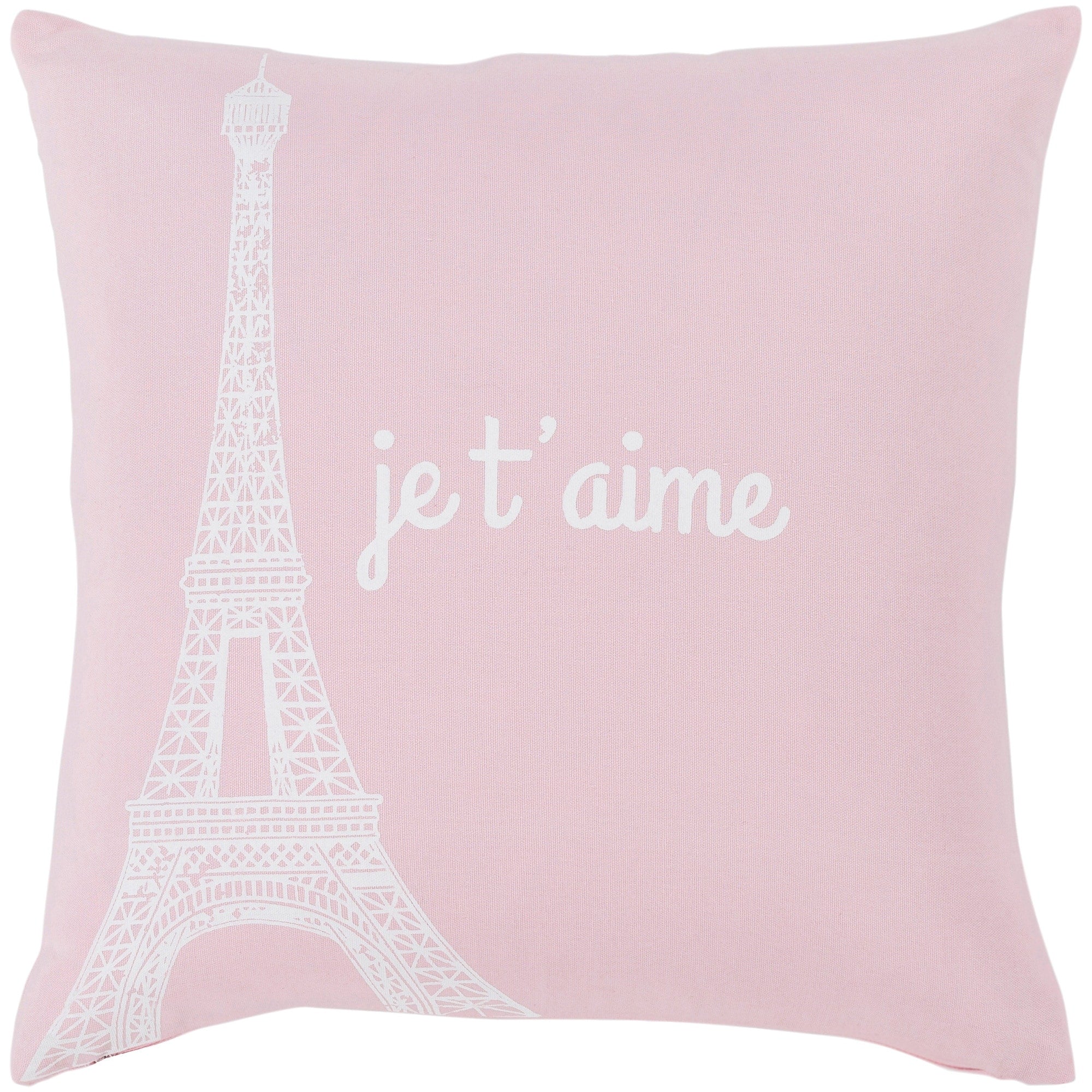 Ariella Blush Je Taime Throw Pillow Cover 20 X 20