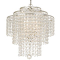 Arielle 3 Light Silver Crystal Chandelier