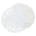 Arietta Embroidered Cutwork Round Doily 8 Inch Set Of 4