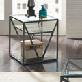 Arista Cobblestone Brown And Grey Dusty Wax End Table