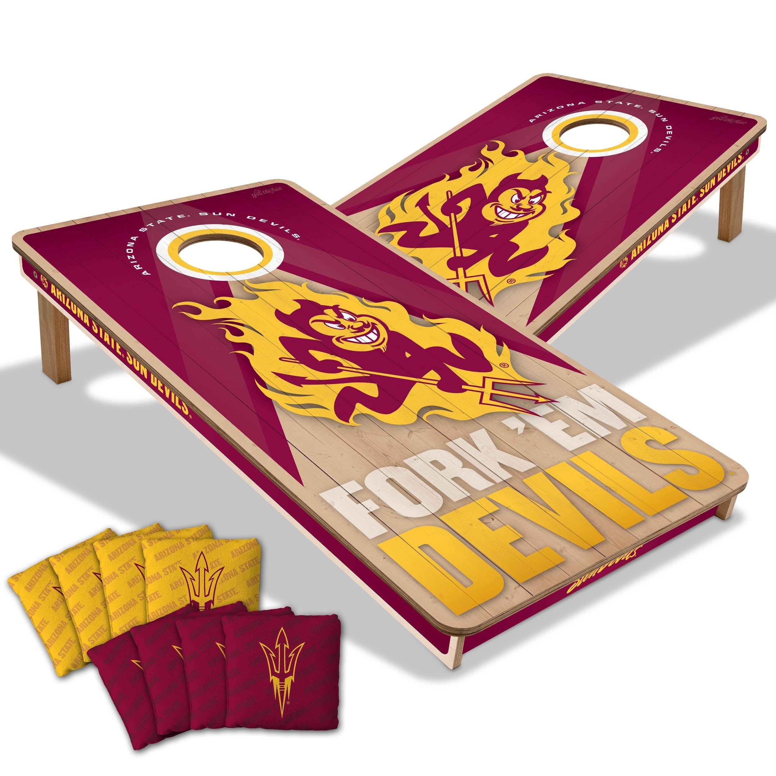 Arizona State Sun Devils Ncaa 2X4 Professional Cornhole Board Set