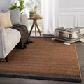 The Curated Nomad Oakhurst Natural Border Jute Area Rug
