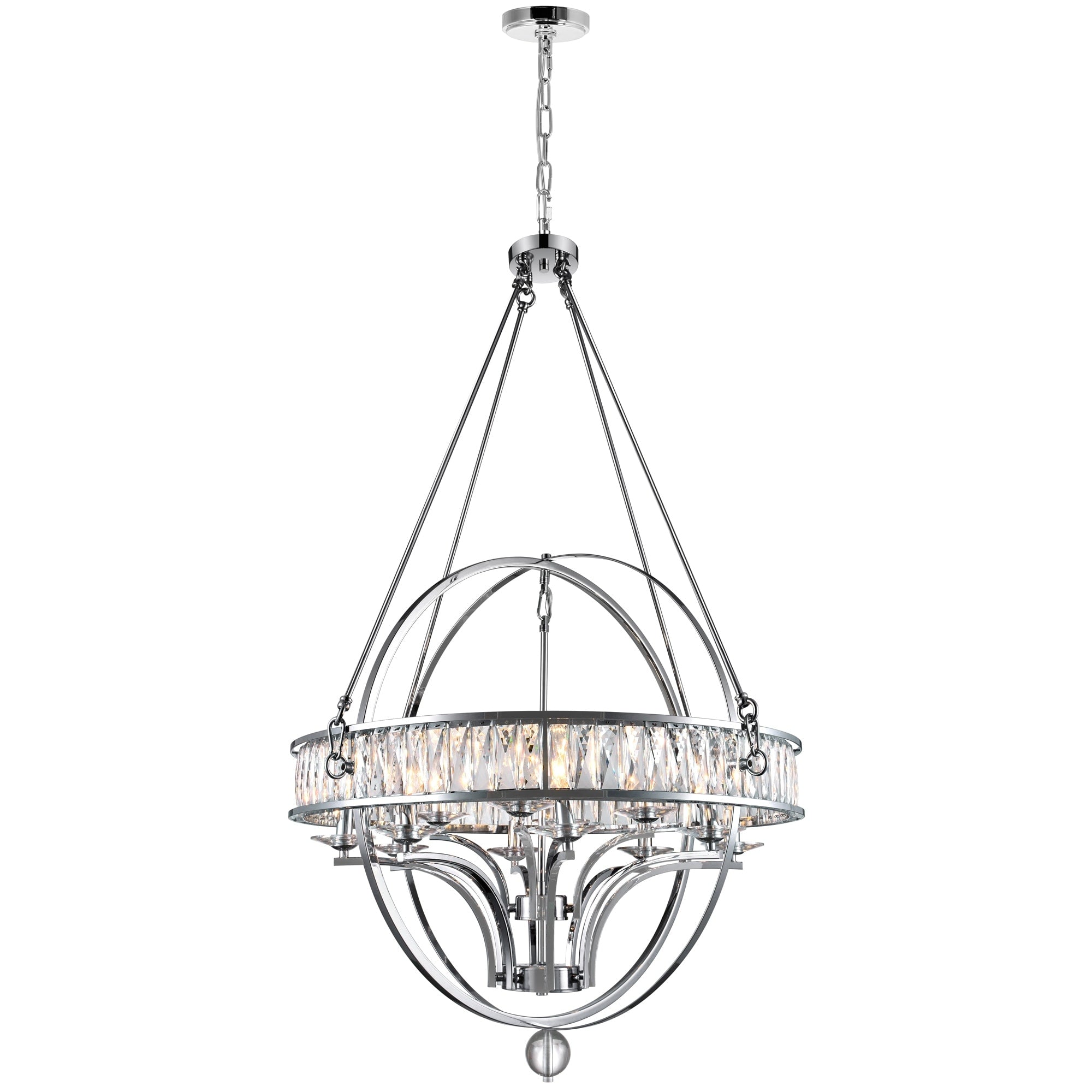 The Gray Barn Mustang 12 Light Chandelier With Chrome Finish