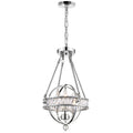 The Gray Barn Mustang 3 Light Chandelier With Chrome Finish