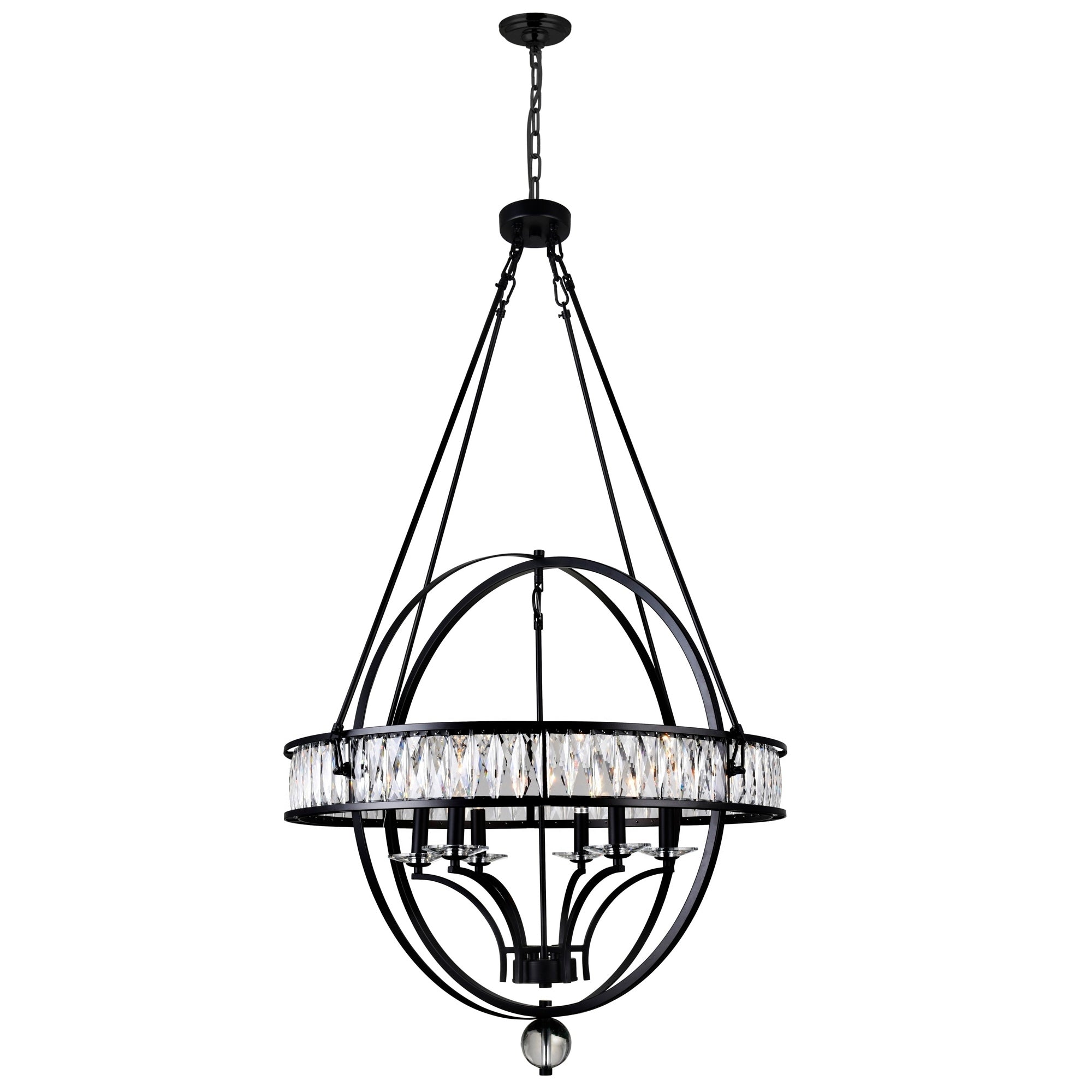 The Gray Barn Stormy Roost 6 Light Chandelier With Black Finish