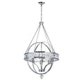 The Gray Barn Mustang 6 Light Chandelier With Chrome Finish