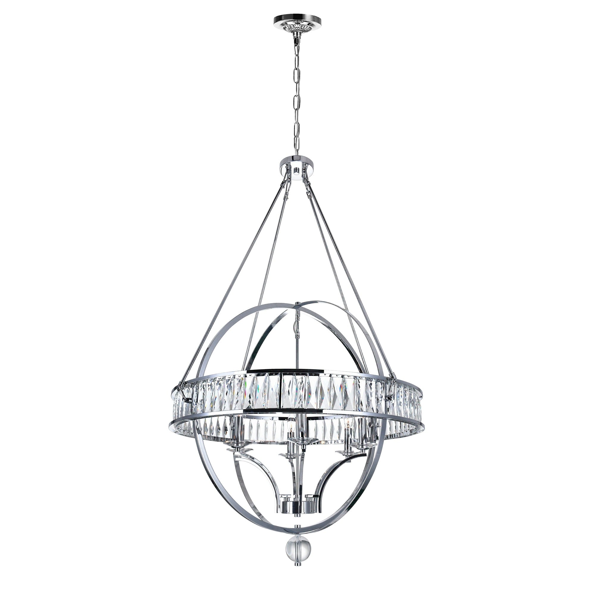The Gray Barn Mustang 6 Light Chandelier With Chrome Finish