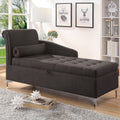 Arland Transitional Grey Chaise By Foa