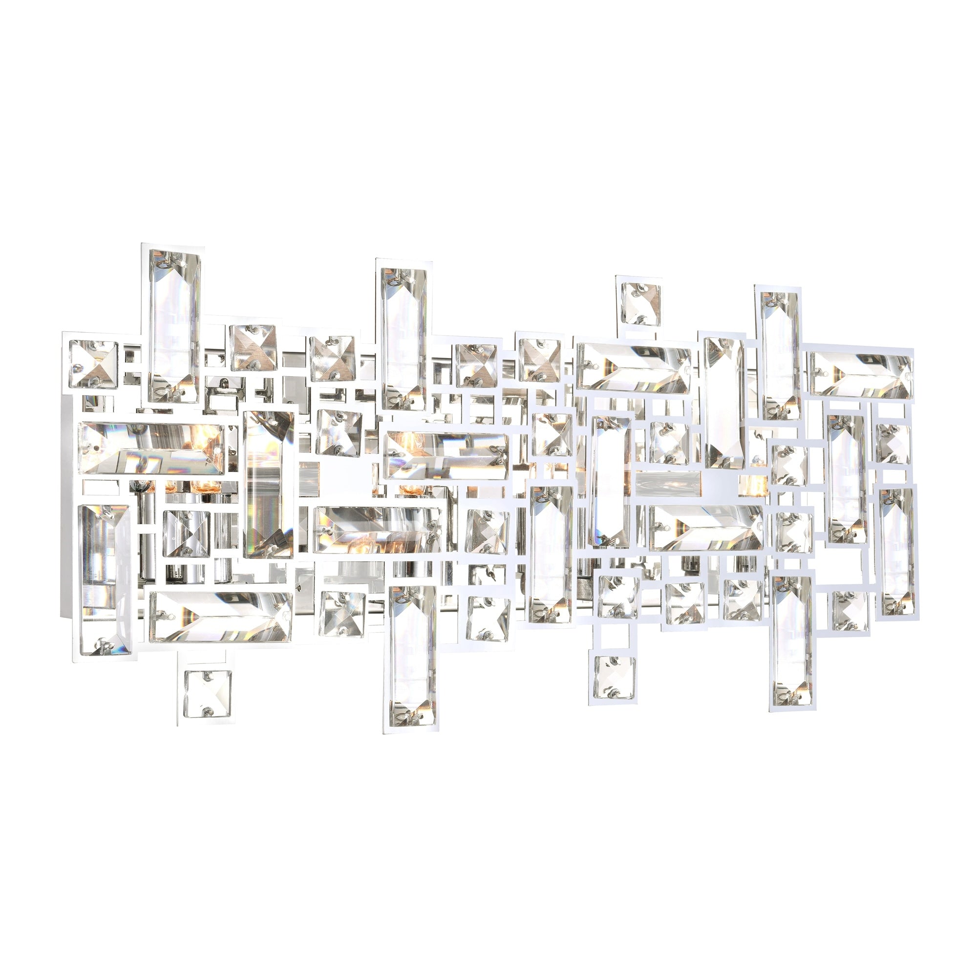 Silver Orchid Bunny 4 Light Wall Sconce With Chrome Finish