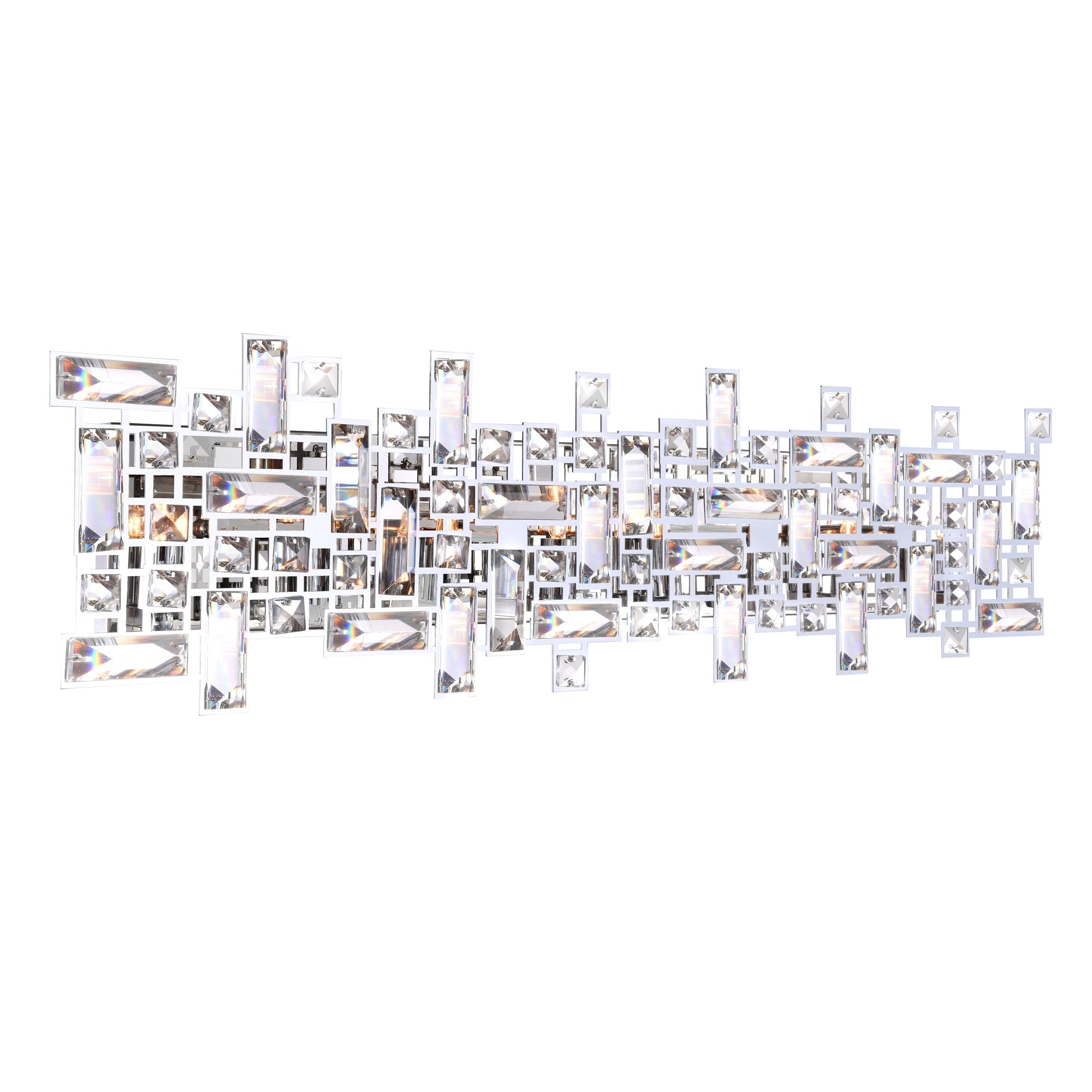 Silver Orchid Bunny 8 Light Wall Sconce With Chrome Finish