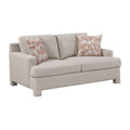 Arlo 68 Chenille Living Room 2 Seater Loveseat With Two Decor Pillows