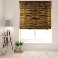 Arlo Blinds Cordless Lift Java Deep Bamboo Shades With 74 Inch Height