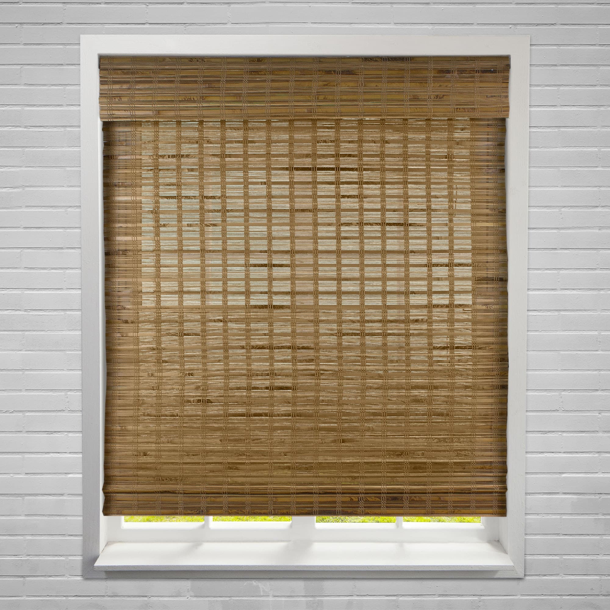 Arlo Blinds Dali Native Cordless Lift Bamboo Roman Shades With 60 Inch Height