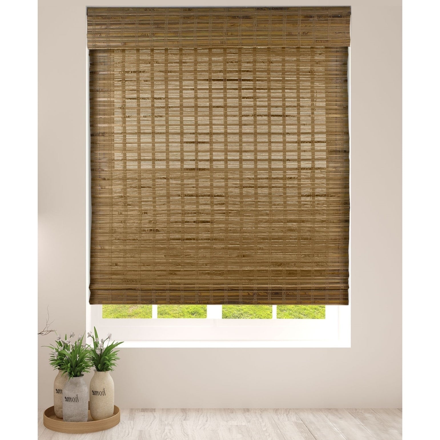Arlo Blinds Dali Native Cordless Lift Bamboo Shades With 74 Inch Height
