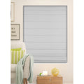 Arlo Blinds Light Gray Room Darkening Cordless Lift Fabric Roman Shades