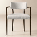 Arlo Warm White Performance Fabric Counter Stool