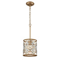 Armand 8 Inch Wide 1 Light Mini Pendant In Matte Gold 8In W X 8In D X 9In H