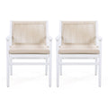 Armchairs Outdoor Dining Chairs With Rope Back Patio Chairs Set Of 2 Coffee Chair Reading Chair Leisure Chair