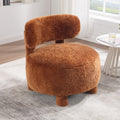Armless Chair Accent Chair Upholstered Chair Vanity Chair Reception Chair Khaki Reading Chair Padded Chair