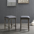 Arnhem Wood Upholstered Swivel Counter Height Stool Set Of 2