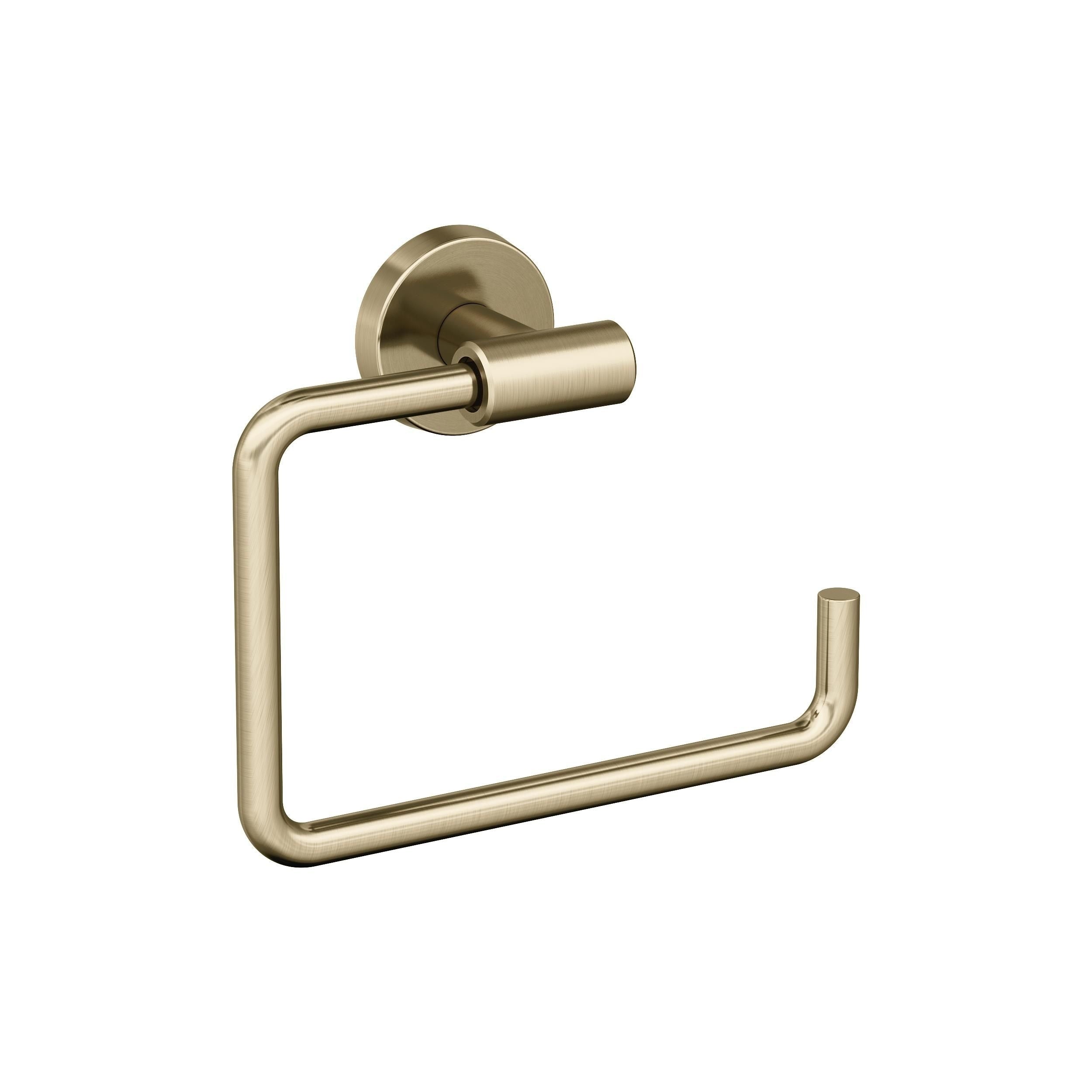 Arrondi 6 7 16 In 164 Mm Length Towel Ring In Brushed Bronze Golden Champagne