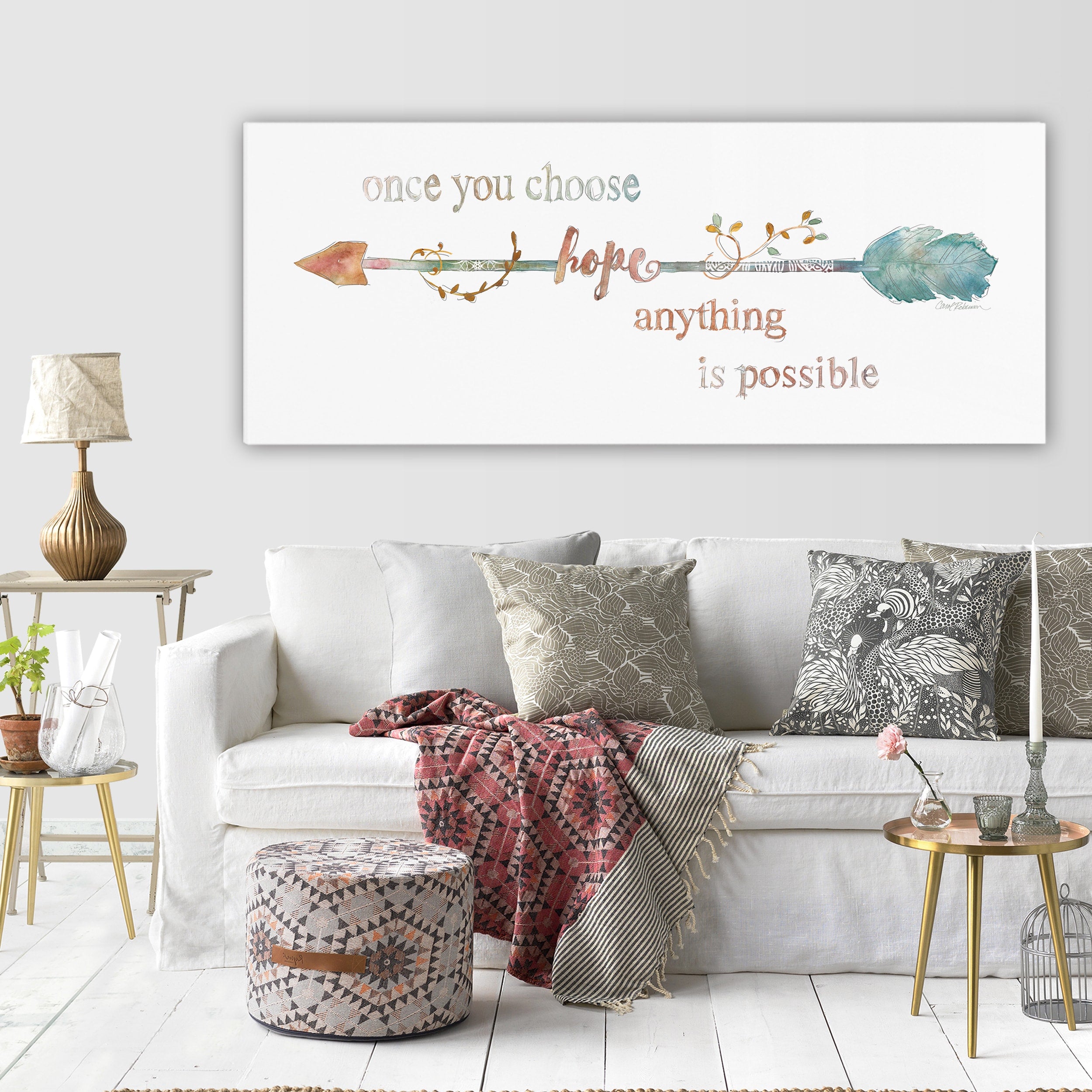 Wexford Home Arrow Of Hope 3 Sizes Available Premium Gallery Wrapped Canvas