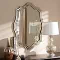 Art Deco Antique Silver Wall Mirror By Baxton Studio Antique Silver