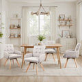 Art Leon Upholstered Dining Swivel Armchair With Tufted Back