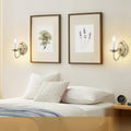 Art Deco Wall Sconce Metal Shade Lamp Antique Brass Wall Light N A