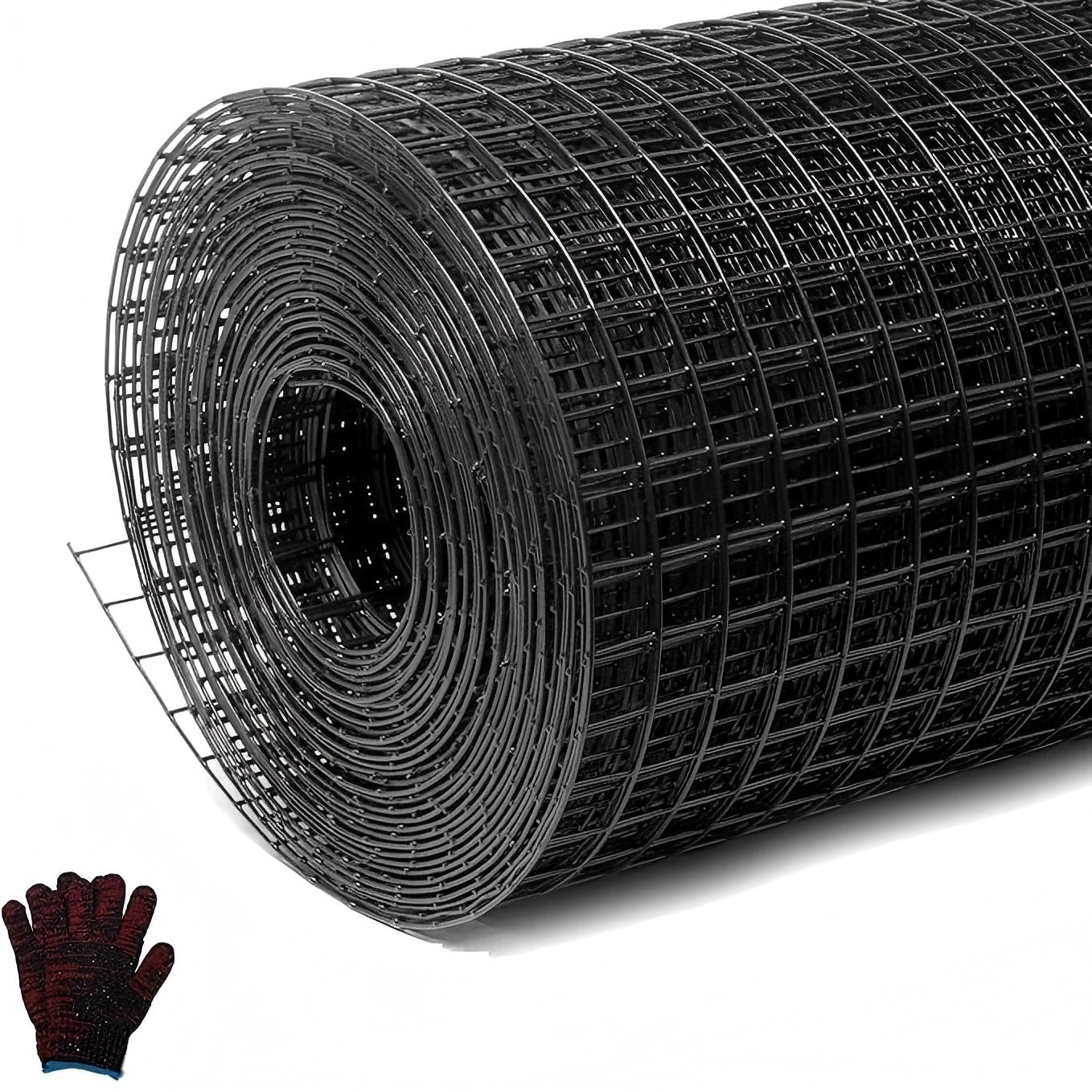 Art3D 1 2In. Black 48In.X100Ft Square Hardware Cloth Roll For Fencing Cages And Coops 48In X 100Ft
