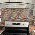Art3D 12 12 Vinyl Peel And Stick Backsplash Tile 10 Pack Amber Marble Mix