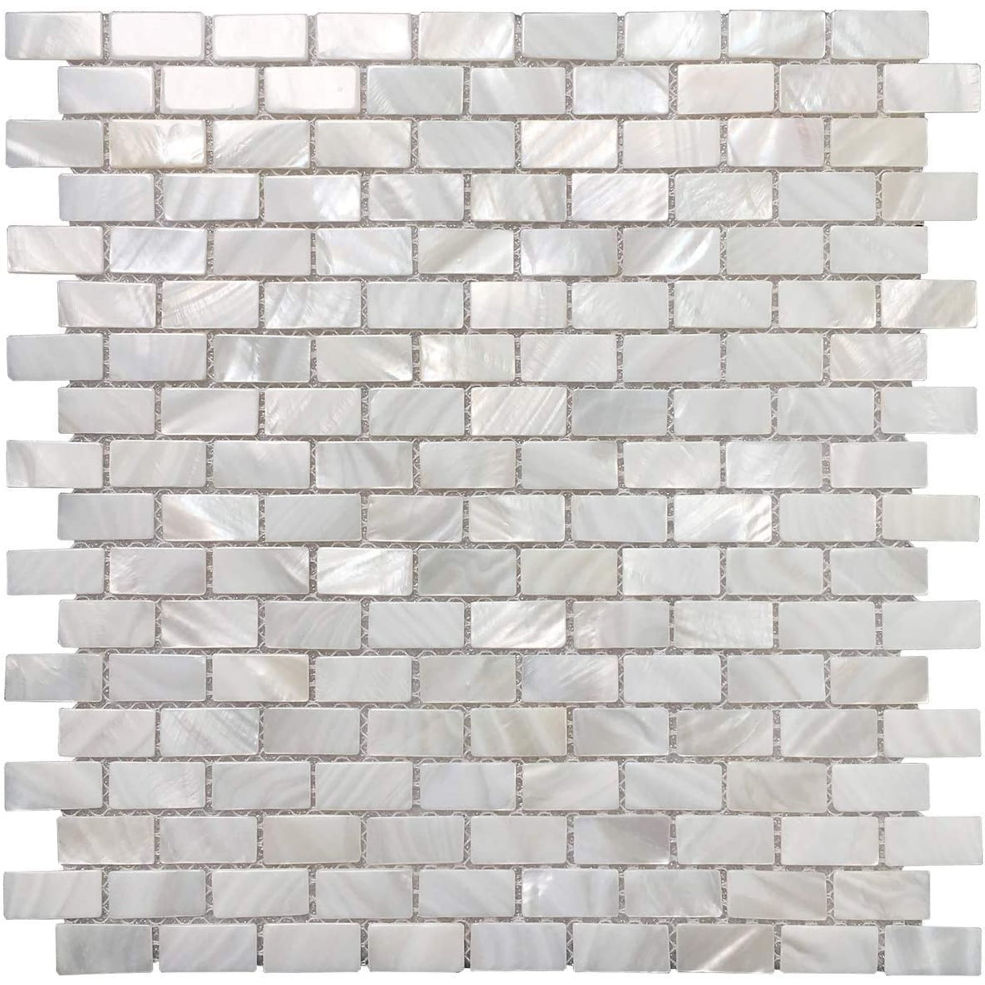 Ar3D 12 X12 Mother Of Peral Tile White Opal Subway Pattern 10 Pack