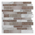 Art3D 12 12 Vinyl Peel And Stick Backsplash Tile 10 Pack Iced Coffee Marble Mix
