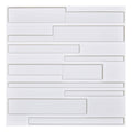 Art3D 3D Wall Panels Pvc Crossed Lines Design 32 Sq.Ft