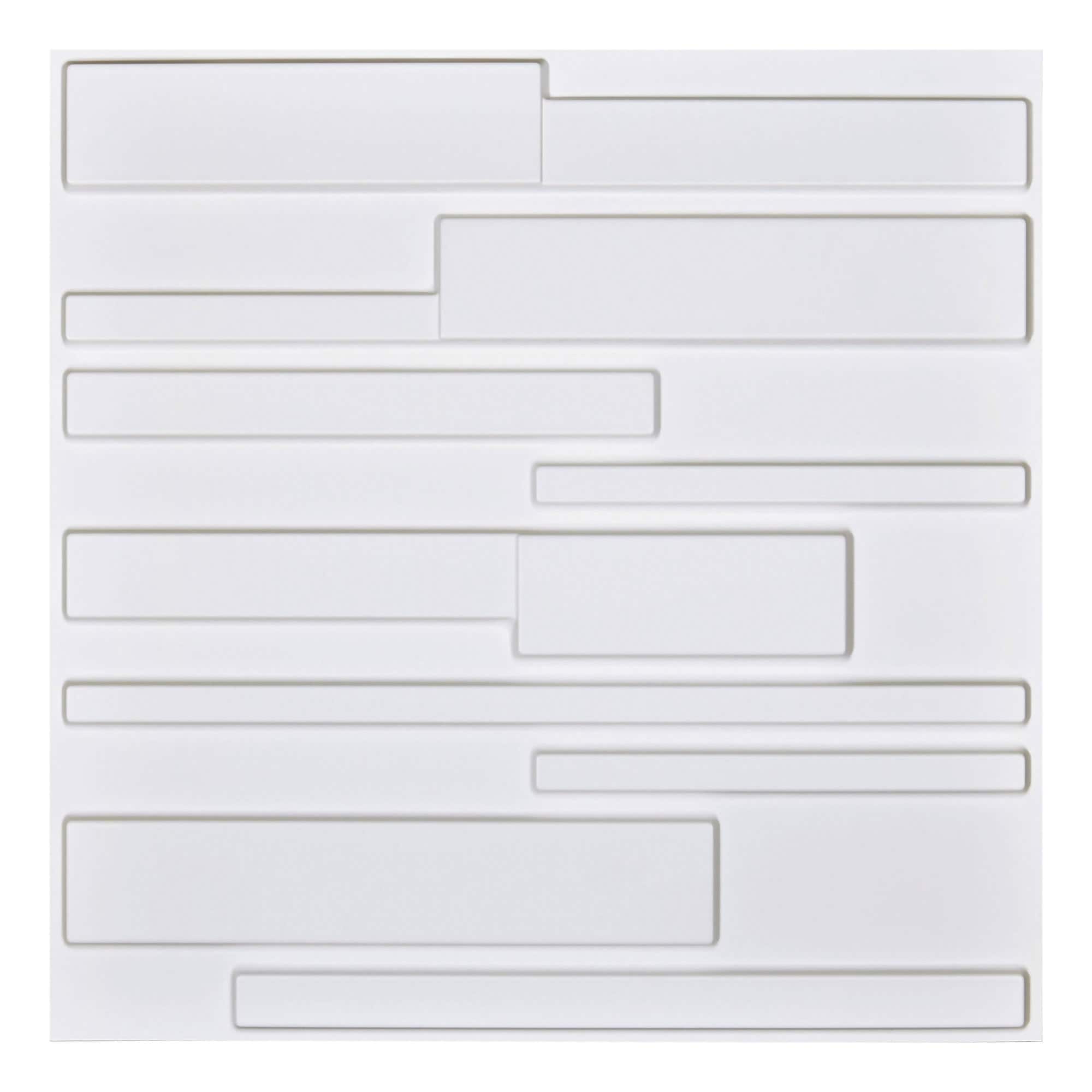 Art3D 3D Wall Panels Pvc Crossed Lines Design 32 Sq.Ft