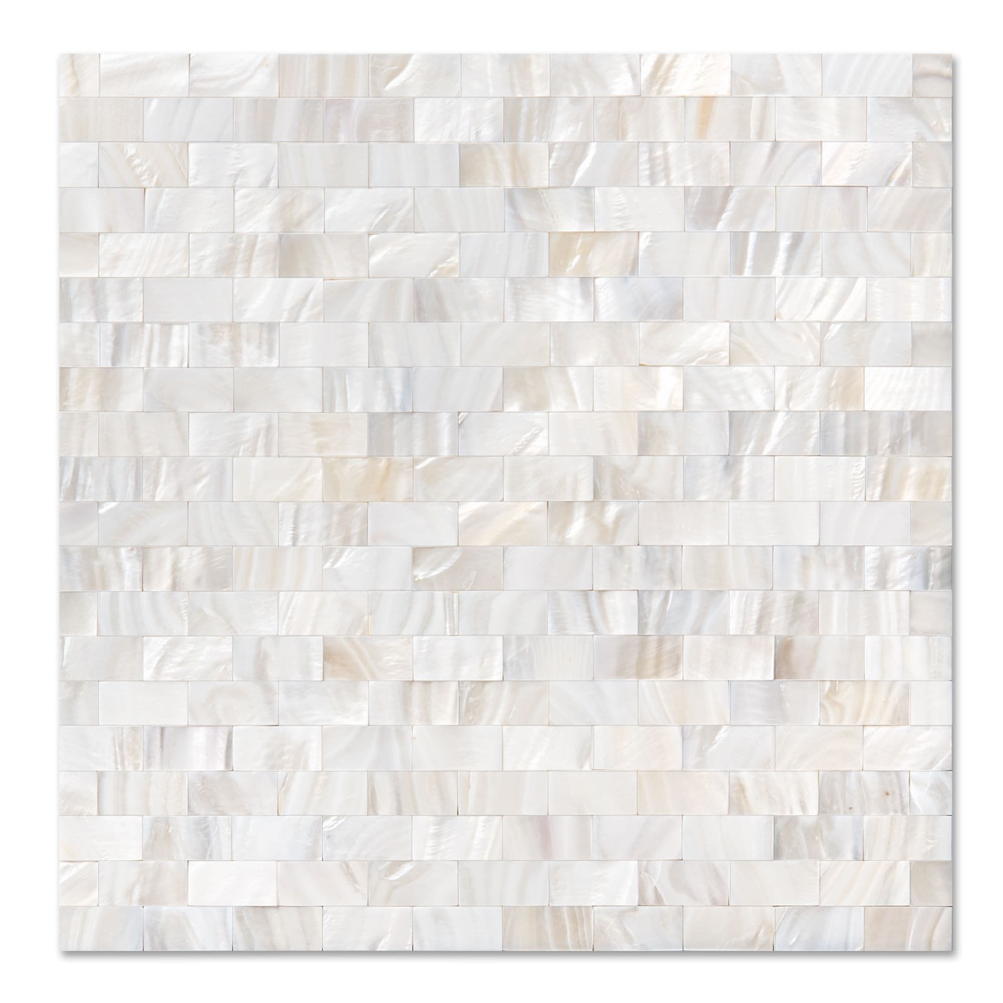 Ar3D 12 X12 Mother Of Peral Tile Rectangle White Seamless 10 Pack