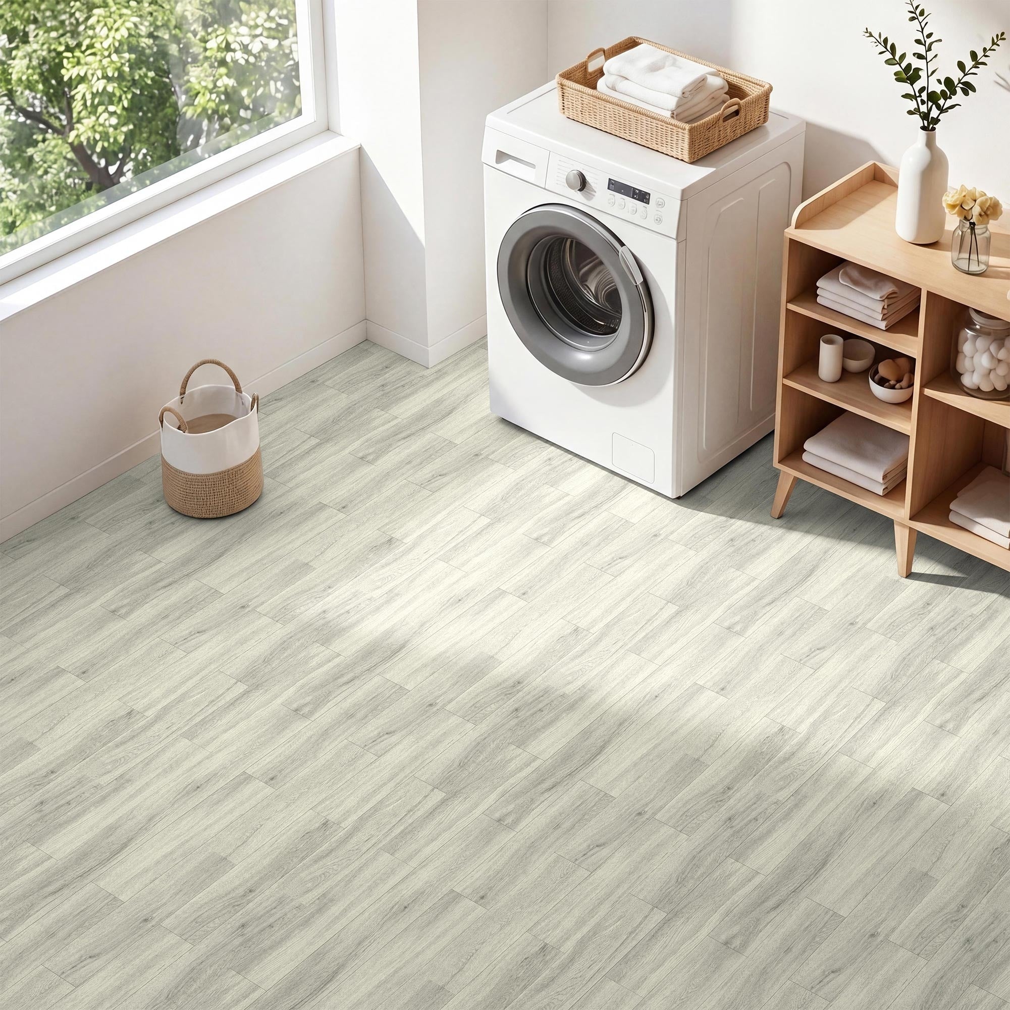 Art3D Thick Pvc Wood Grain Click Lock Flooring 24 Pcs Box Covers 23.9 Sq.Ft 24 X6