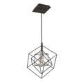 Artcraft Lighting Artistry Matte Black And Satin Brass Metal Frame 1 Light Pendant