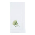 Artichoke Embroidered Cotton Decorative Napkins Set Of 6 Classic Hemstitch Border With Vegetable Motif 20 X20