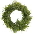 Artificial 25 Chinese Ceder Wreath In Green