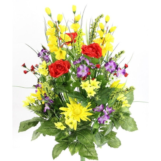 Artificial Dahlia Morning Glory 30 Stems Decoration Arrangement 86 X 13
