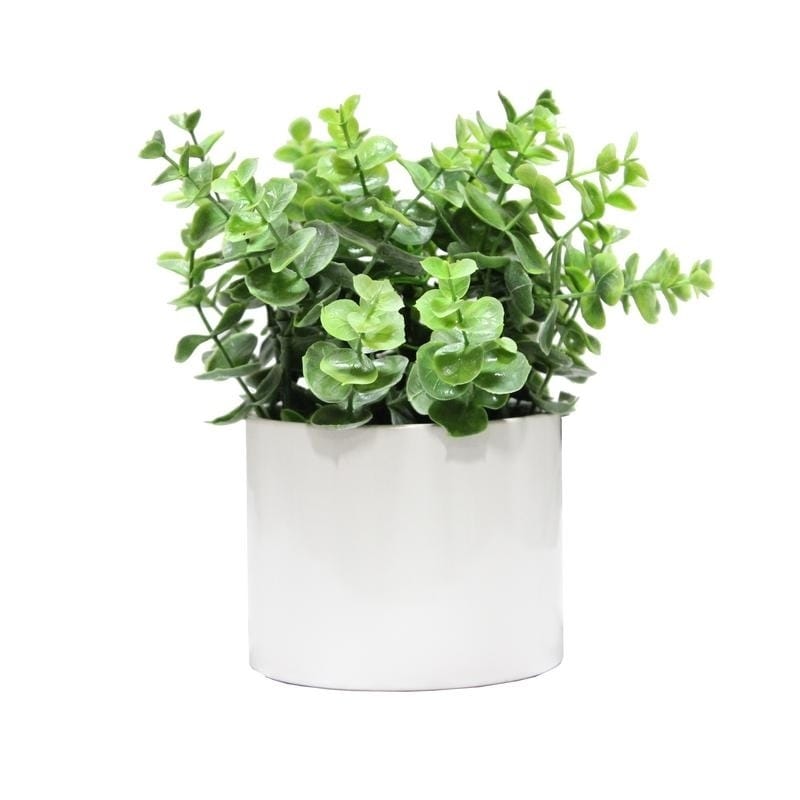 Artificial Eucalyptus Plant With Ceramic Pot. Green N A