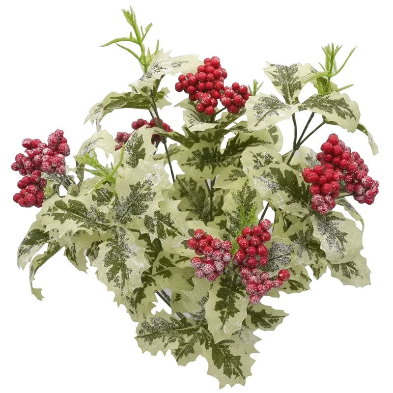 Artificial Mixed Bush Winter Seasonal Floral Arrangement Abn4B006 Var