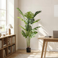 Artificial Plant Fake Tropical Potted Tree Faux Floor Plant
